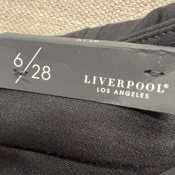 Liverpool Los Angeles Pants Womens 6/28 Black Kelsey Trouser Stretch Work Office - Picture 9 of 10